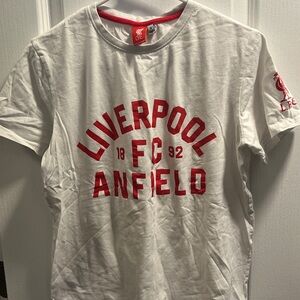 Liverpool White and Red Short Sleeve Tees